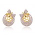 Beautifully Crafted Diamond Pendant Set with Matching Earrings in 18k gold with Certified Diamonds - PD1176P, PD1176PER